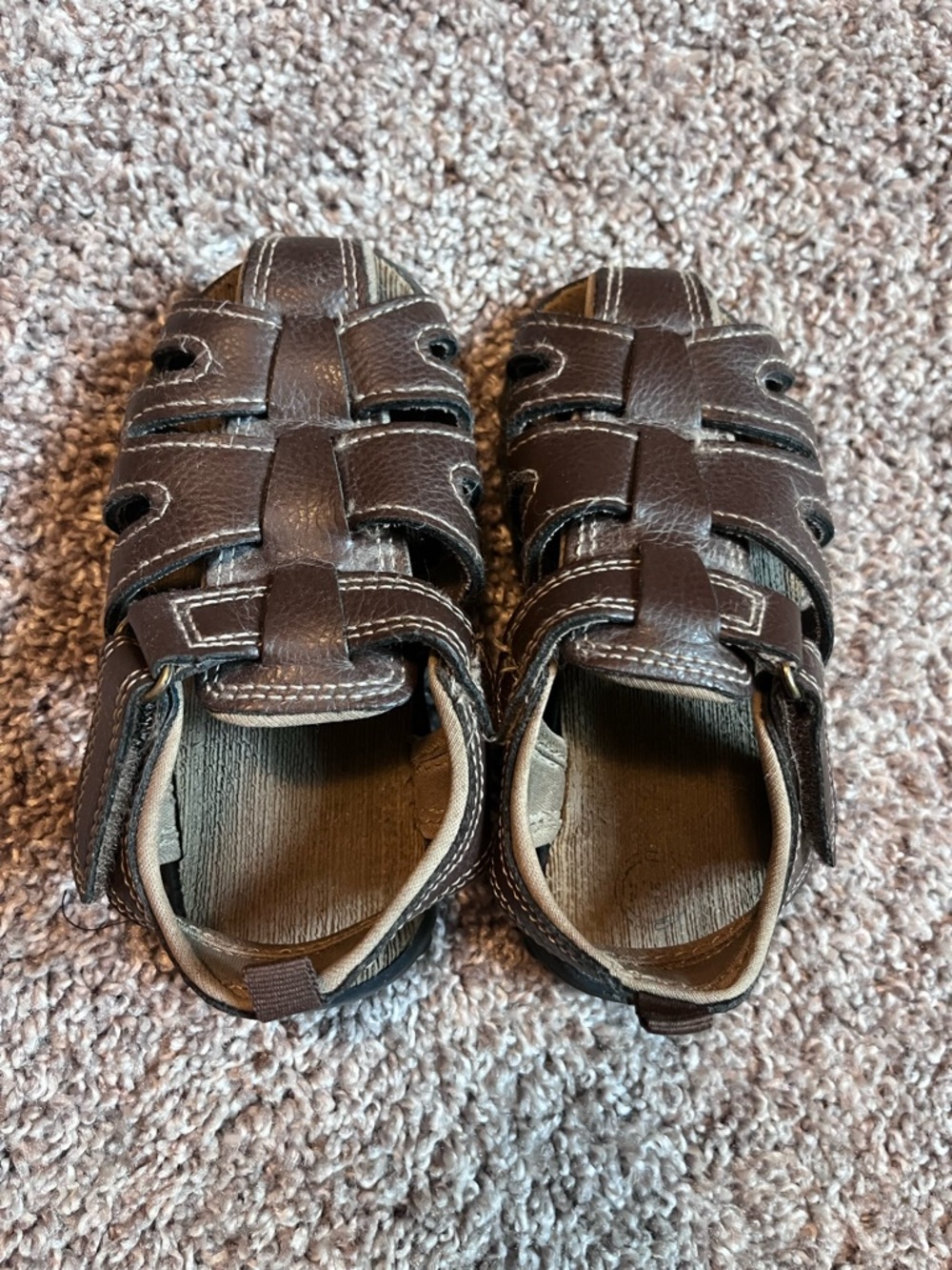 Toddler Boy brown sandals